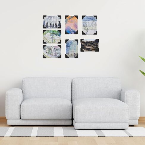Photo Corners 360 Pcs Acid Free Photo Corner Stickers Photo Corners Self Adhesive Photo Mounting Corners for Scrapbooks Picture Album Memory Books Journal Scrapbook Supplies(Black) in Saudi Arabia