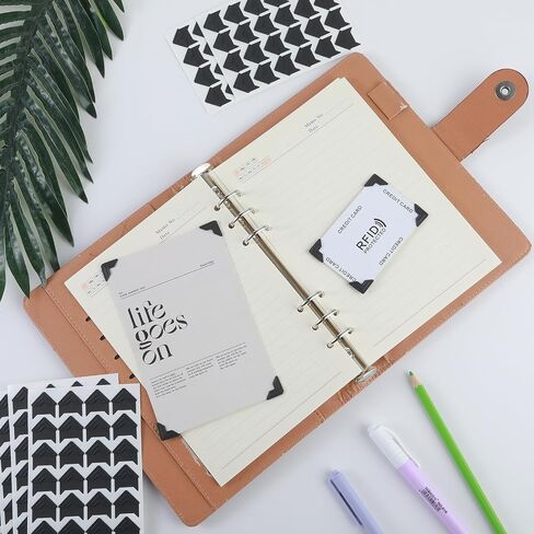 Photo Corners 360 Pcs Acid Free Photo Corner Stickers Photo Corners Self Adhesive Photo Mounting Corners for Scrapbooks Picture Album Memory Books Journal Scrapbook Supplies(Black) in Saudi Arabia
