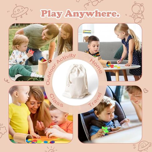 ألعاب wuffove Montessori لعمر 1-3 سنوات، ألعاب خشبية لفرز الألوان لتعلم الأطفال الصغار بعمر 123 عامًا، ألعاب المطابقة الحسية للرضع التنموية للأطفال الأولاد والبنات in Kuwait