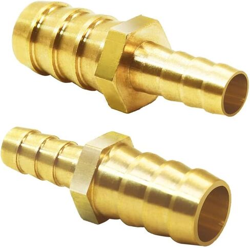 Joywayus 3/8 "إلى 1/2" بارب المناسب المخفض خرطوم بارب الربط عرافة الاتحاد النحاس المناسب المياه/الوقود/الهواء (حزمة من 2) in Kuwait