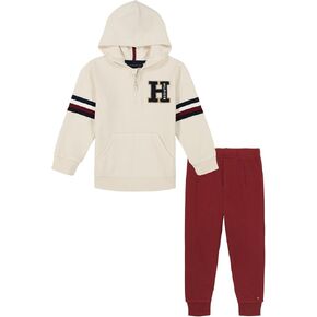 Tommy Hilfiger baby-boys 2pc Half Zip Jog Set