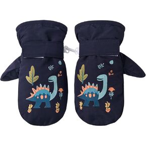 Baby Toddler Mittens, Boys Girls Winter Outdoor Gloves, Kids Easy-On Fleece Warm Mitterns