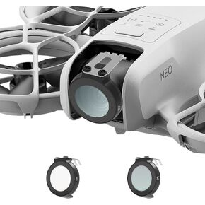 RCGEEK ND Filters Set for DJI NEO Accessories, 4 Pack Aluminum Gimbal Camera Len Filters for DJI NEO (ND8PL, ND16PL, ND32PL, ND64PL)