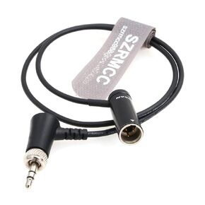 SZRMCC Fit for Sennheiser EK 100 G4/G3 to BMPCC 4K|6K Canon's Slim Mini XLR 3-pin Male to Locking 3.5 mm TRS to TA3M Cable Locking Cable Technology (Black)