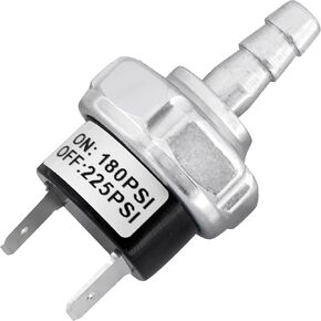 180-225 PSI Air Compressor Pressure Power Switch Fit for Dewalt D55146, Pressure Switch for Air Compressor for Porter Cable Machines D55146 Type 8 4.5 Gallon D55168 D55167 - AB-9063290