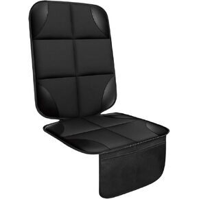 Car Seat Protector with Thickest Padding Cushion,Car Seat Protector for Child Baby,Waterproof Car Seat Covers with Non-Slip Padded Backing Mesh Pockets for Kids Pets Car Back Seat Protector(2 Pack)
