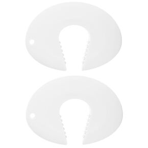 Silicone Door Finger Pinch Guard Prevent Door from Closing Door Pinch Guard Baby Proofing Door Slam Stopper for 0.98in-2.36in Thick Door (2 Packs-White)