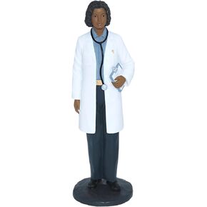 Professional: Black Female Doctor Collectible Figurine, 8.5" H