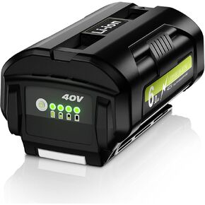 40 Volt Lithium Battery Replacement for Ryobi 40V Battery 6.0Ah Compatible with 40V Ryobi Battery OP4040 OP4050 OP4060 OP4050A OP40601 OP4026 OP4015 OP40201 OP40261 OP4030 Cordless Power Tools