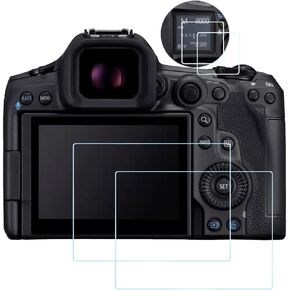 واقي شاشة R5 MarkII Top+LCD لكاميرا Canon EOS R5 MarkII R5II [عبوتين+2]، غطاء زجاجي مقوى فائق الوضوح 9H لكاميرا Canon R5 MarkII R5II
