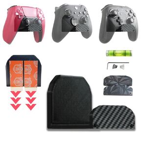 sanzhimao 2pcs Black Controller Holder Wall Mount Stand for XBOX, PS5, Ps4, Nintendo Switch, PC, Almost Gaming Controller & Gaming Headphone Holder Stand - These HoldersWill Not Damage Your Walls