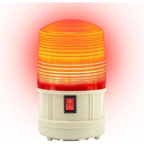 6" LED Warning Beacon, Battery Operated Emergency Strobe Light Magnetic Warning Safety Flashing Lamp for Vehicle Truck Tractor Golf Car Carts UTV (Blue) in Kuwait