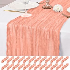 12 Pack Navy Blue Table Runners 10Ft Cheesecloth Table Runner Rustic Gauze Table Runner Romantic Long Sheer Fabric Cheese Cloth Table Runner for Wedding Party Bridal Baby Shower