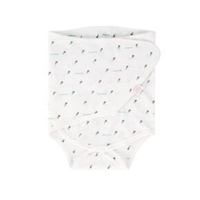 Malang Honey] 100% Organic Swaddle Strap (Suit Type) for Newborn Baby - Real Mesh (Spring, Summer, Autumn) Made in Korea (Green Onion Farm, S)