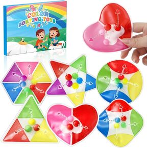 Color Sorting Sensory Toys for Toddler 1-3 - 6Pcs Shape Learning Sensory Toys for Autistic Children - Fine Motor Color Matching Toys for Kids - Calm Down Squishy Toys Gifts for Boys Girls Ages 1 2 3