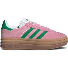 adidas Gazelle Bold Women's Sneakers, True Pink/Green/Cloud White, Size 7.5