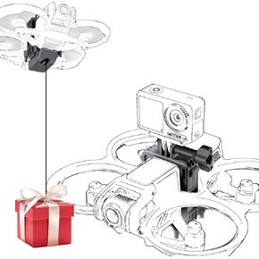 Avata 2 Airdrop System Drone Drop Release for DJI Avata 2, 2 in 1 Tripod Mount Adapter for DJI Osmo Action 5 Pro/Action 4 /for GoPro HERO12/for Insta360,Avata 2 Accessories
