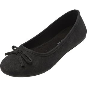 Alpine Swiss Polly Womens Bow Ballet Flats Round Toe Slip On Comfortable Shoes