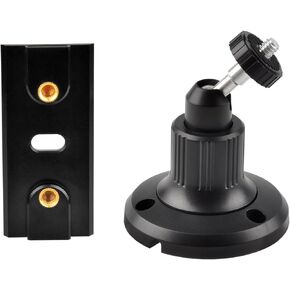 Wall Mount Bracket Compatible with Ring Spotlight Cam Plus/Pro, Adjustable Wall Mounting Bracket Camera Holder, Wall Ceiling Bracket for Camera Better View Angle, 1-Pack, Black