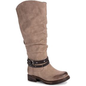 حذاء LUKEES من MUK LUKS النسائي Lukees Muk Luks® للسيدات من Logger Victoria Fashion Boot - Stone - 6 US