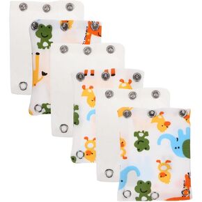 Healvian 6pcs Baby Bodysuit Extender Baby Boys Girls Kids Romper Crotch Extenter Bodysuit Jumpsuit Diaper Romper Lengthen Extend Film
