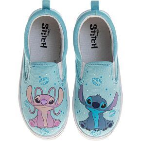 Disney Lilo and Stitch Lowtop Sneakers - Stitch Low Top Shoes Slipon Closure Cushioned Lightweight (Sizes 12-4 Kids, 5-10 Adults)