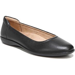 Naturalizer Womens Flexy Ballet Flat Black 7.5 WW
