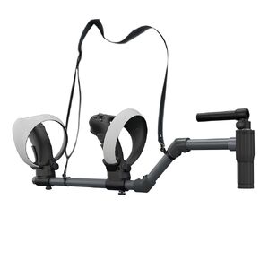 Hounyoln VR Gunstock for PlayStationVR2, for PSVR2 Controller Grips for Enhance Stability and Control Magnetic Controller VR Game Simplified Version (Black)