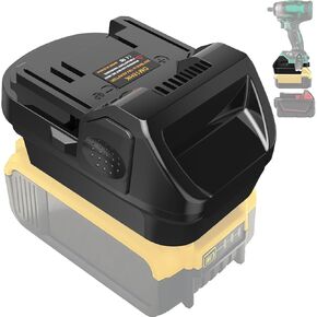 for Dewalt & for Milwaukee to for Hitachi& for Metabo HPT Battery Adapter, Fit for Dewalt & m18 Batteries Work for Hitachi 18v Cordless Tools & for HPT18V (Not 36V) Slide Style Tools