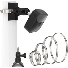 Blink Camera Pole Mounting Bracket, Camera Mount with 4X Adjustable Pipe Clamp, Pole Mount for Blink Outdoor 4 (4th Gen)/(3rd Gen)/Blink XT/XT2/Blink Mini/Blink Indoor Cameras, 1 Mount+4 Iron Ring