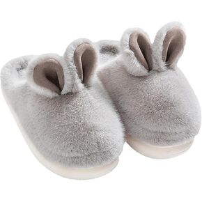 FOCUSIN Bunny Slippers for Women Cute Animal Slippers, Fluffy Bear House Slippers Soft Cozy Plush Shoes Non Slip for Home Indoor Outdoor