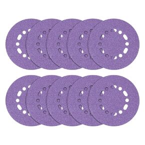 Trend Zirconium 6 Inch Random Orbit 40 Grit Abrasive Sanding Discs, AB/150/40Z, Pack of 10
