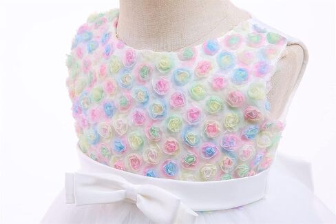 AVAZU 3M-6T 3D Flower Toddler Baby Girls Wedding Pageant Layered Dresses Birthday Party Dress with Headwear in Saudi Arabia