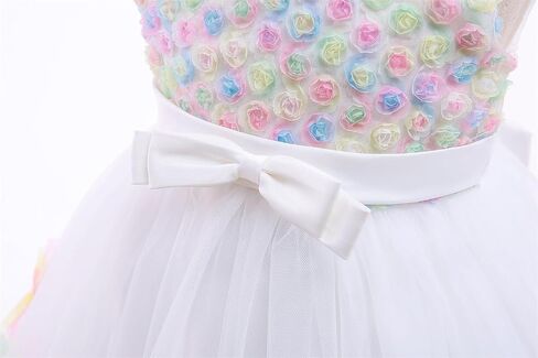 AVAZU 3M-6T 3D Flower Toddler Baby Girls Wedding Pageant Layered Dresses Birthday Party Dress with Headwear in Saudi Arabia