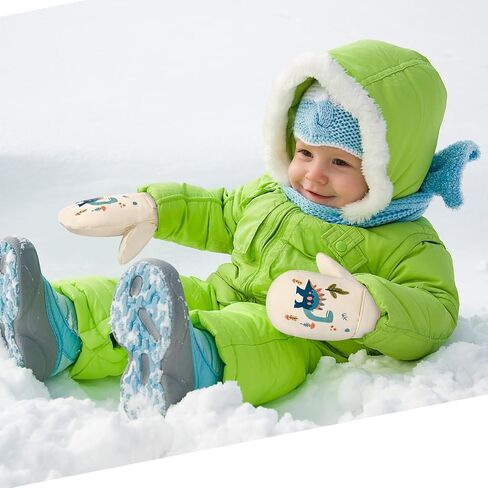 Baby Toddler Mittens, Boys Girls Winter Outdoor Gloves, Kids Easy-On Fleece Warm Mitterns in Saudi Arabia