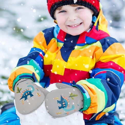Baby Toddler Mittens, Boys Girls Winter Outdoor Gloves, Kids Easy-On Fleece Warm Mitterns in Saudi Arabia