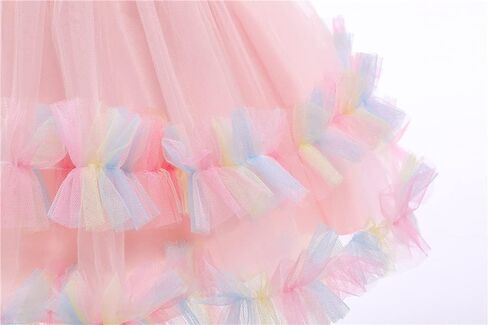 AVAZU 3M-6T 3D زهرة طفل رضيع الفتيات الزفاف مهرجان الطبقات فساتين حفلة عيد ميلاد مع أغطية الرأس in Kuwait