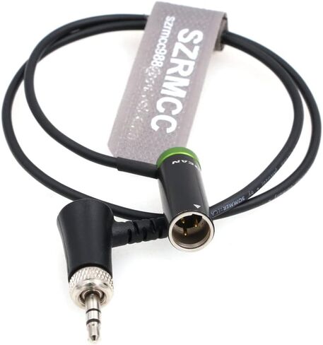 SZRMCC Fit for Sennheiser EK 100 G4/G3 to BMPCC 4K|6K Canon's Slim Mini XLR 3-pin Male to Locking 3.5 mm TRS to TA3M Cable Locking Cable Technology (Black) in Kuwait