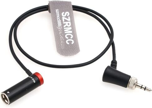 SZRMCC مناسب لـ Sennheiser EK 100 G4/G3 إلى BMPCC 4K|6K Canon Slim Mini XLR 3-pin ذكر لقفل 3.5 مم TRS إلى TA3M تقنية كابل قفل الكابل (أسود) in Kuwait