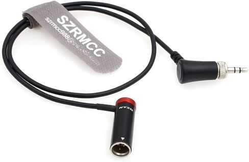 SZRMCC مناسب لـ Sennheiser EK 100 G4/G3 إلى BMPCC 4K|6K Canon Slim Mini XLR 3-pin ذكر لقفل 3.5 مم TRS إلى TA3M تقنية كابل قفل الكابل (أسود) in Kuwait