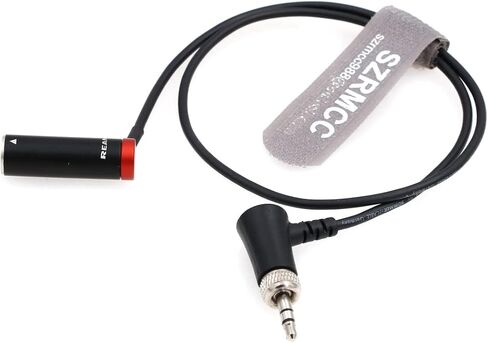SZRMCC مناسب لـ Sennheiser EK 100 G4/G3 إلى BMPCC 4K|6K Canon Slim Mini XLR 3-pin ذكر لقفل 3.5 مم TRS إلى TA3M تقنية كابل قفل الكابل (أسود) in Kuwait
