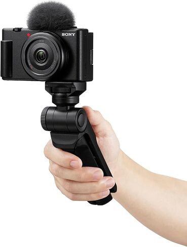 Sony ZV-1F Vlog Camera | Official Sony USA Partner Model | 4K Video 20.1MP for Content Creators and Vloggers Bundle with CPS 2 YR Extended Protection Pack + Deco Gear Case + 128GB Memory Card & More in Saudi Arabia