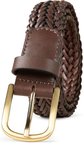 Amazon Essentials Women's Leather Woven Belt in Saudi Arabia
