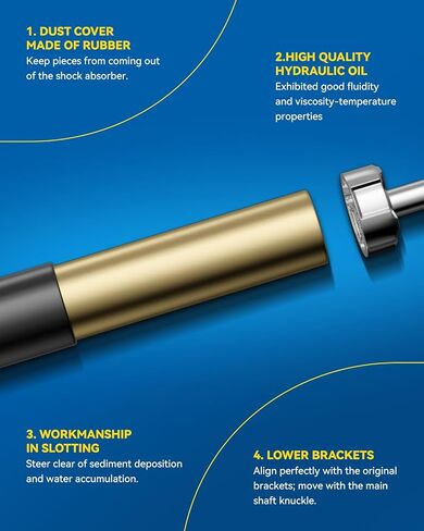 PHILTOP Rear Struts Shock for Titan 2004-2015, Shock Absorber 37251 * 2, Struts with Coil Spring SAA00P 2 Pcs in Saudi Arabia