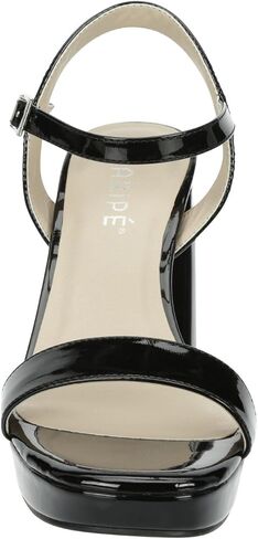 Maripe Vallee - Women's Open Square Toe Patent Platform Heeled Sandals in Saudi Arabia