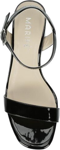 Maripe Vallee - Women's Open Square Toe Patent Platform Heeled Sandals in Saudi Arabia