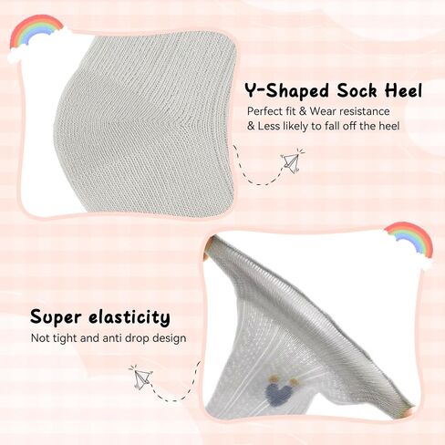 Zando Baby Girl Socks Infant Newborn Cotton Ankle Socks Frilly Ruffle Socks for Toddler Girls in Saudi Arabia