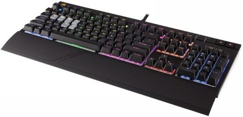 لوحة مفاتيح الألعاب الميكانيكية Corsair STRAFE RGB USB - Cherry MX Silent in Saudi Arabia
