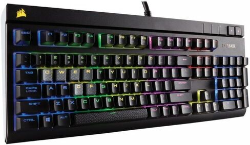 لوحة مفاتيح الألعاب الميكانيكية Corsair STRAFE RGB USB - Cherry MX Silent in Saudi Arabia