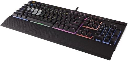 لوحة مفاتيح الألعاب الميكانيكية Corsair STRAFE RGB USB - Cherry MX Silent in Saudi Arabia